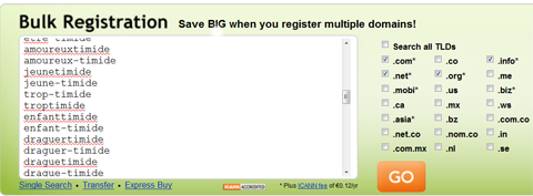 trouver-un-bon-nom-de-domaine, bulk name registration, godaddy