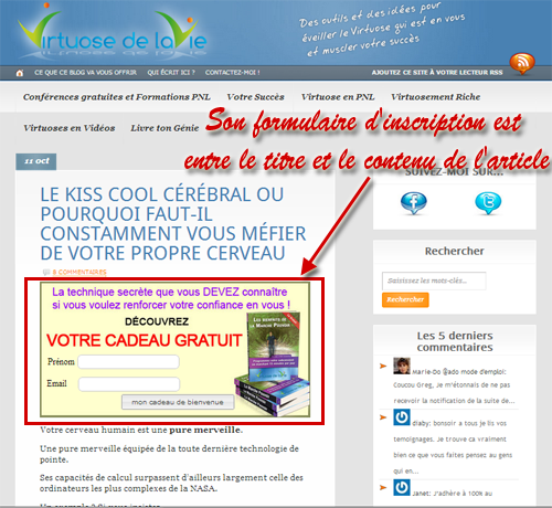 split test, formulaire inscription, google analytics